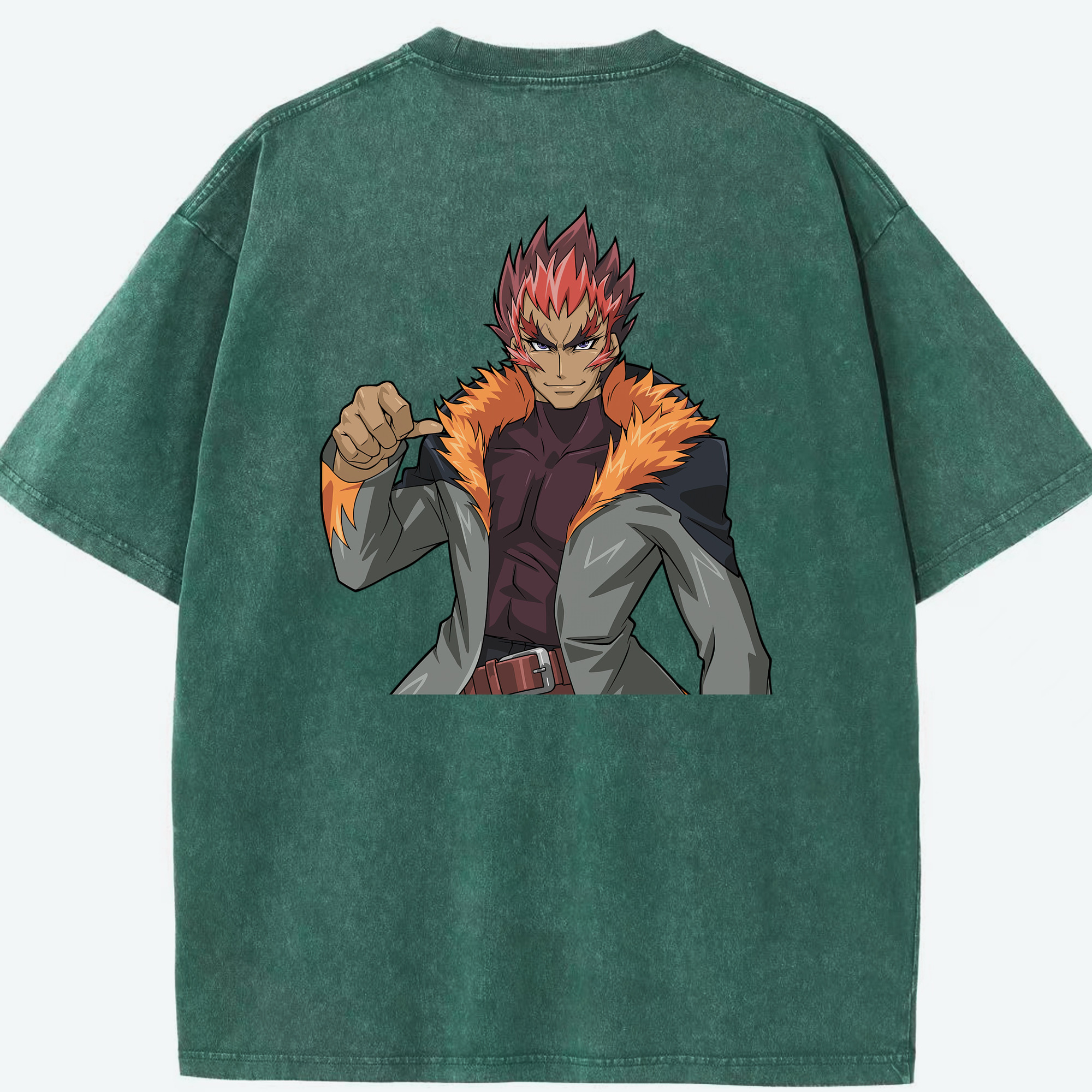 （画像用） 遊☆戯☆王 Yu-Gi-Oh! 綿100% ヴィンテージ風 半袖Tシャツ（背面プリント）
